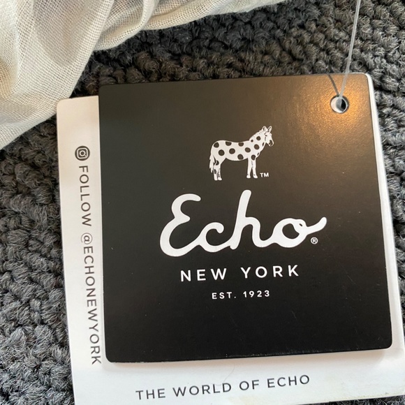 Echo Patchwork Pareo Wrap Scarf in bag NWT - Picture 8 of 10